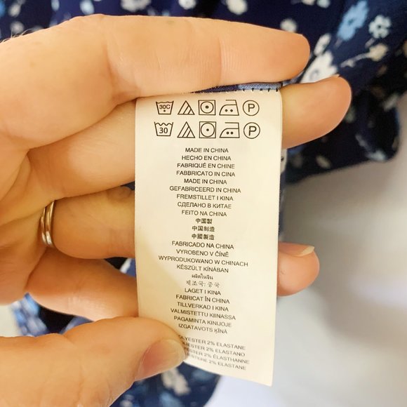 Michael by Michael Kors Blue Floral Dress Size S - Picture 6 of 7